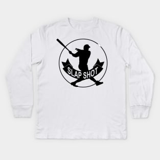 Slap Shot - Ummm, Okay? Kids Long Sleeve T-Shirt